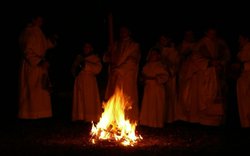 oheň, Velikonoce, liturgie, Dobříš / foto: archiv Michala Němečka