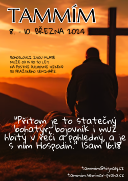 Postní duchovní obnova TAMMÍM pro mladé muže v pražském semináři Postní duchovní obnova TAMMÍM pro mladé muže v pražském semináři