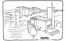 Kostel Krista Spasitele na Barrandově - omalovánky Kostel Krista Spasitele na Barrandově - omalovánky