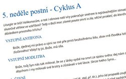 Jak oslavit 5. neděli postní 29. 3. 2020 Jak oslavit 5. neděli postní 29. 3. 2020