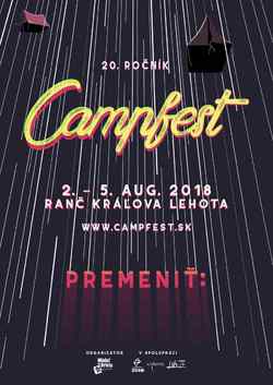 Pozvánka na hudebně-evangelizační festival na Slovensku - 20. ročník CampFestu Pozvánka na hudebně-evangelizační festival na Slovensku - 20. ročník CampFestu