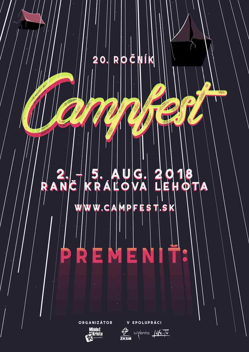 Pozvánka na hudebně-evangelizační festival na Slovensku - 20. ročník CampFestu
