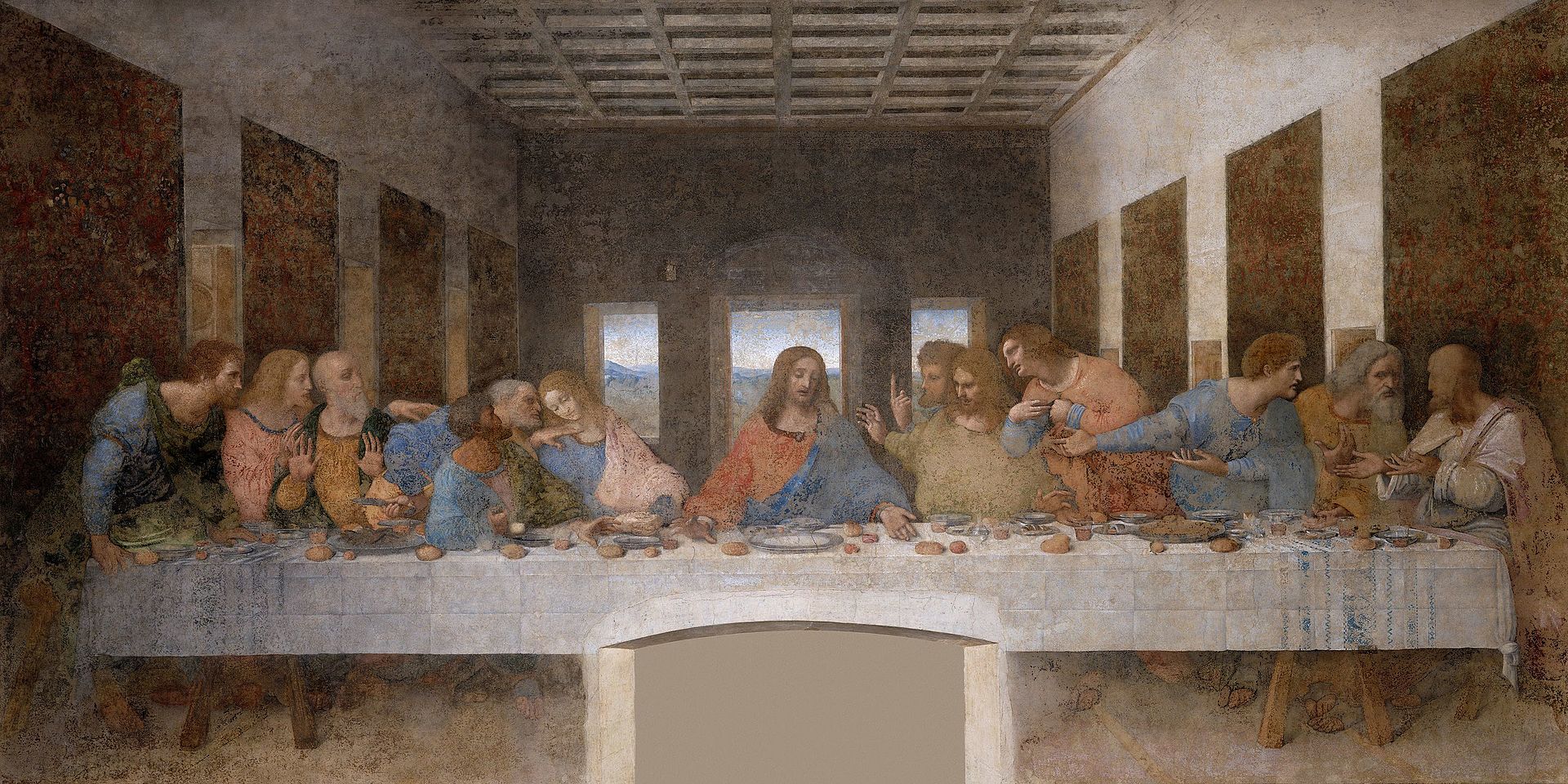 Poslední večeře / Leonardo Da Vinci / zdroj: wikimedia