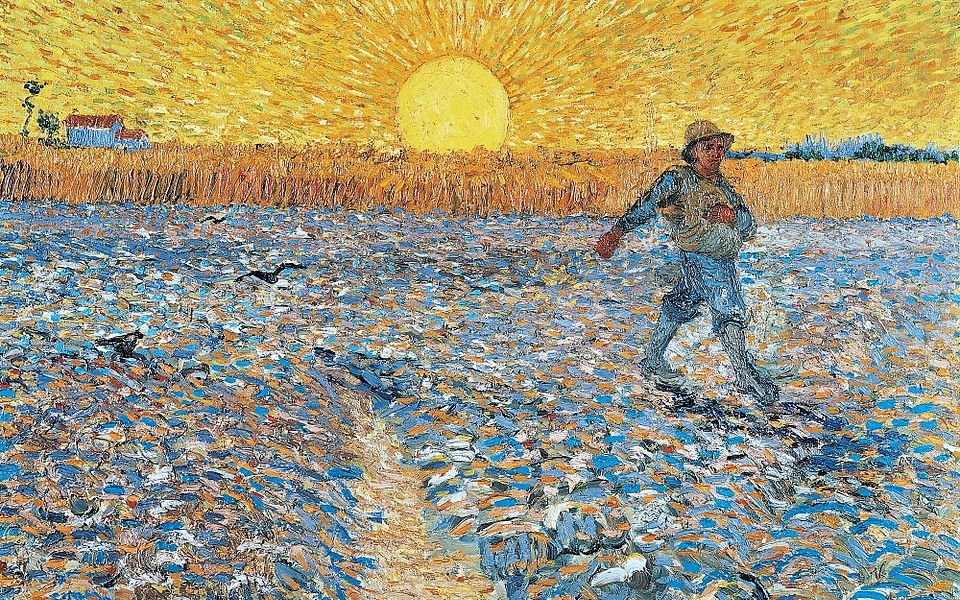 Vincent van Gogh (1853–1890), Rozsévač (červen 1888) / wikimedia 