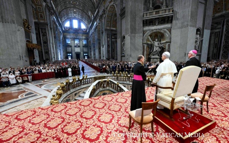 Katecheze papeže Lva na generální audienci ve Svatopetrské bazilice 12. 8. 2026 / Vatican Media