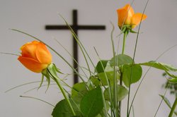 růže, kříž, květina,  sv. Rita