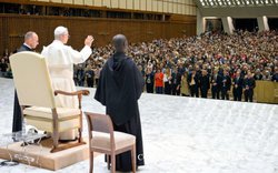 Papež Lev a učitelé - 25.4.2026 - Foto: Vatican Media