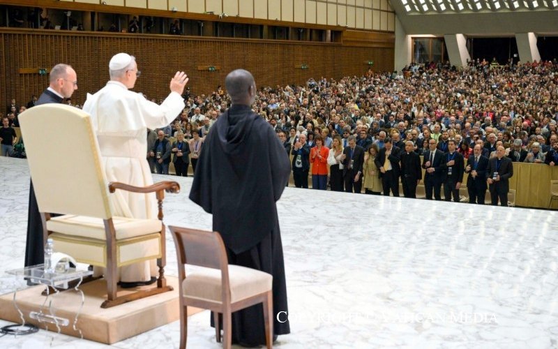 Papež Lev a učitelé - 25.4.2026 - Foto: Vatican Media