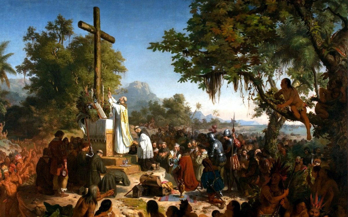 Victor Meirelles: First Mass in Brazil, 1861, Museu Nacional de Belas Artes / foto: Wikimedia Public Domain