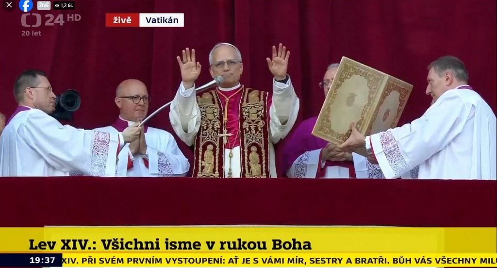 Habemus papam. Máme papeže! LEV XIV. OSA (* 14. září 1955 Chicago)