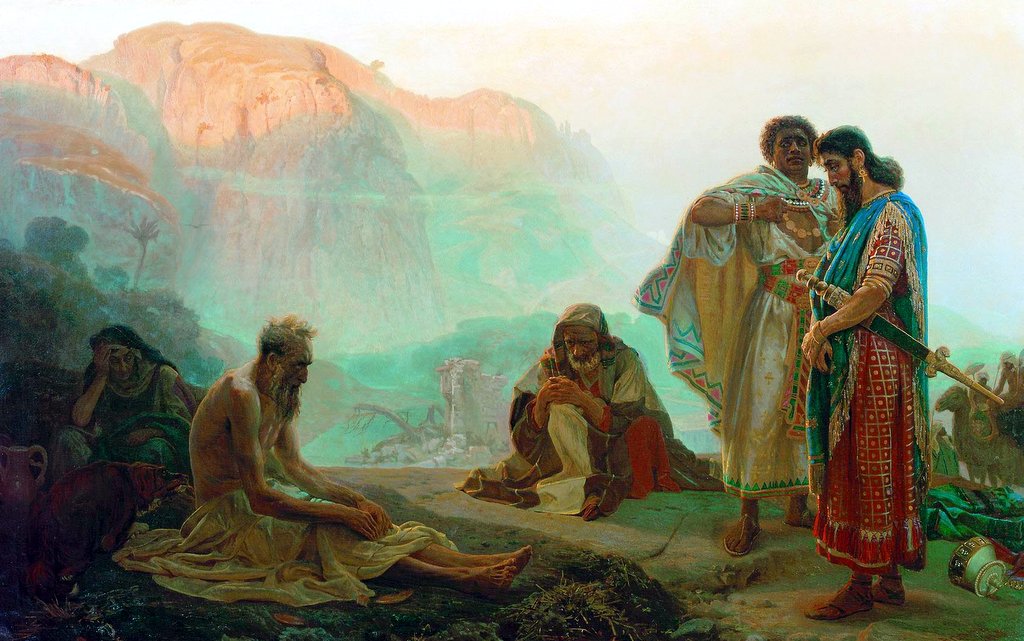 Job and His Friends by Ilya Repin (1869) / zdroj: Wikimedia commons