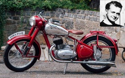 Jawa Pérak 250, červená / Foto Wikipedia; koláž redakce webu