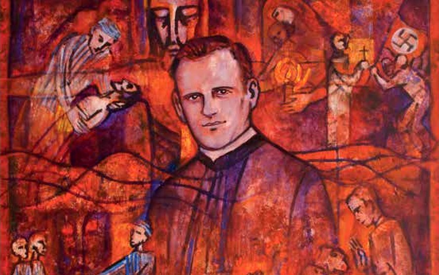 Bl. P. Richard Henkes na olejomalbě od Beate Heinen 1995