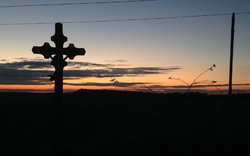 kříž, horizont, západ slunce / -ima-
