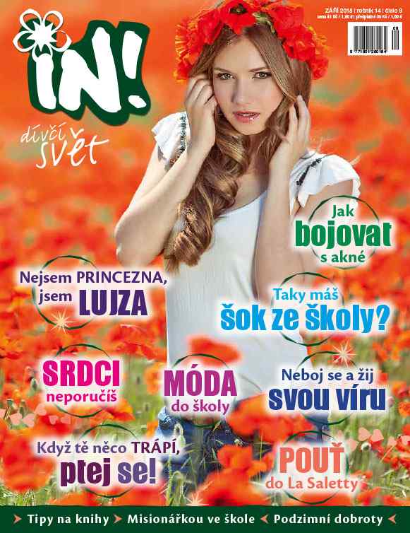 Zářijové vydání časopisu pro dívky IN!