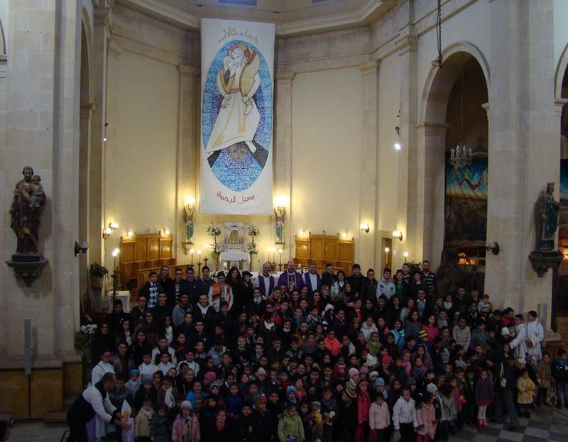 Kostel sv. Františka Aleppo, Vánoce 2015 / foto Latin parish of st. Francis Aleppo - Syria
