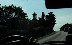 auto, silnice, volant, kaple / -ima-